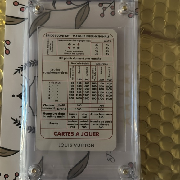 SALE ✨Louis Vuitton PLAYING CARD — Single Card CARTES A JOUER - Picture 2 of 2